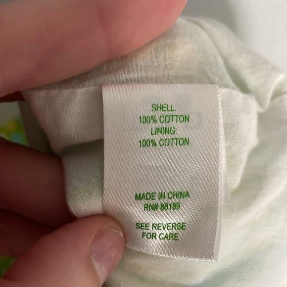 Lilly Pulitzer floral strapless mini dress in Shorely blue on the half shell - Picture 7 of 7